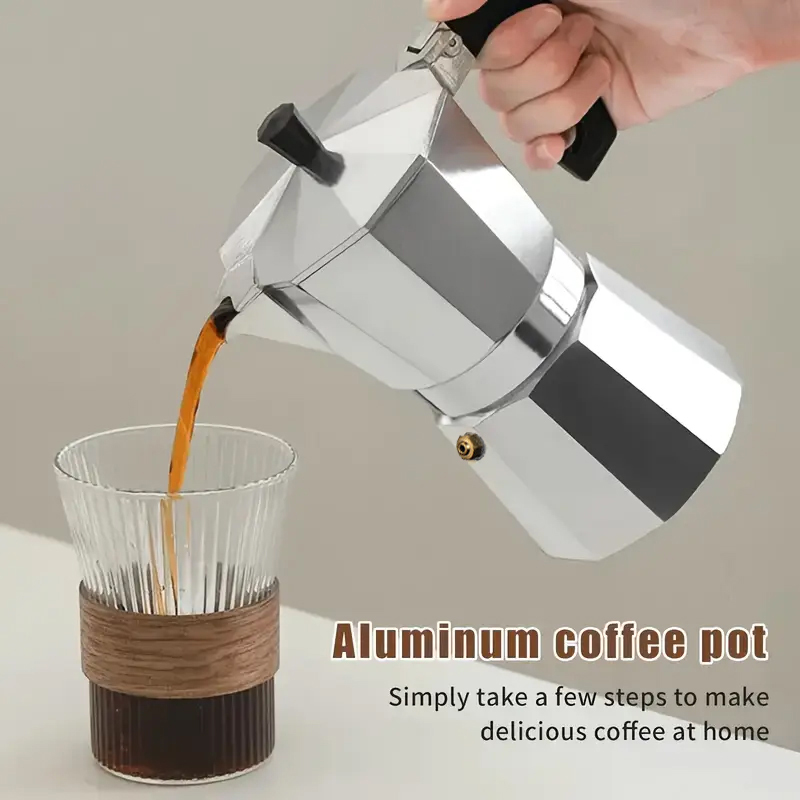 Hero Coffee Equipment - Classic Aluminum Moka Pot 50-300ML Household