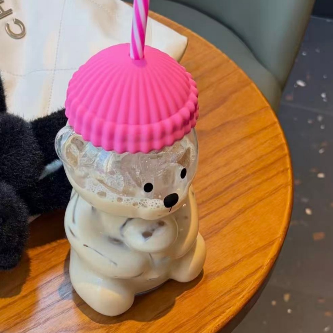Bk Bear Shaped Glass Straw Cup - огляд і ціна Espresso Shot Glass