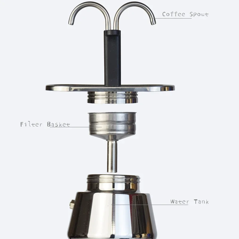 200ML Mini Moka Pot Double Tub - огляд і ціна Coffee Equipment For Sale