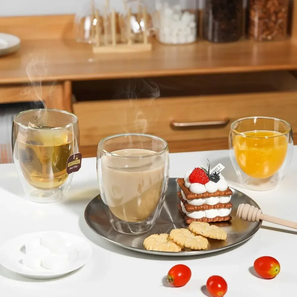 6 pcs Clear Double Wall Glass  - огляд і ціна Espresso Shot Glass